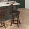 Flash Furniture Zerrick Commercial Wood Classic Ladderback Swivel Counter Stool w/Black LeatherSoft Seat, Espresso ES-UN3-24-ESP-GG - alternate 9